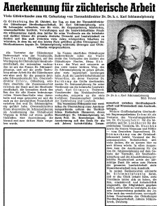 A4 Artikel NWZ 60. Geburtstag groß vom 31. Oktober 1961