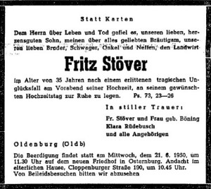 Todesanzeige Fritz Stöver groß (Friedrich Edo)