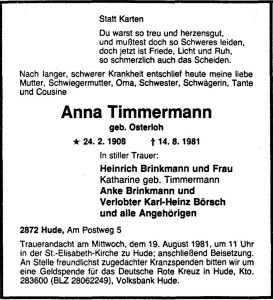 7500 Traueranzeige Anna Timmermann