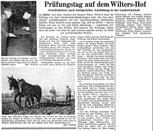 A1 Artikel NWZ vom 6. März 1961