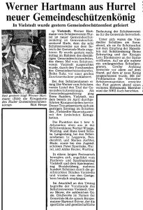 9014 Artikel NWZ vom 13. Juli 1981 Gemeindeschützenkönig