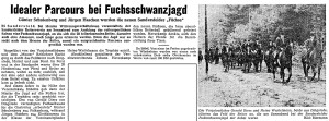 9999 A4 Artikel NWZ vom 12. November 1962 Fuchsschwanzjagd in Sandersfeld