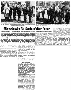 9999 A5 Artikel NWZ vom 5. Juni 1962 zum 50-jährigen Jubiläum des Reitvereins