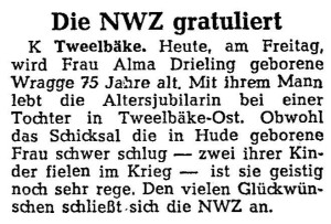 Artikel NWZ vom 28. Juli 1967 groß