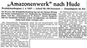 Artikel NWZ Hans Ramke vom 5. April 1956 groß