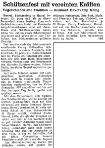 9999 A3 Artikel NWZ 30. Juli 1952 Schützenkönig