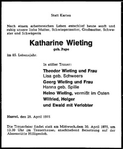 8194 Catharine Wieting Traueranzeige