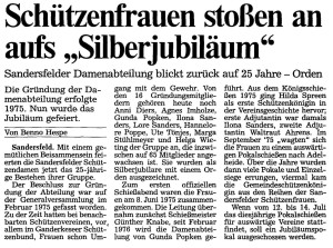 Artikel NWZ vom 10. Juni 2000