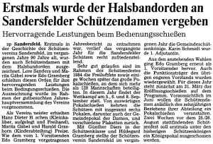 Artikel NWZ vom 11.2.1985