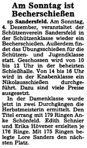 Artikel NWZ vom 2. Dezember 1977
