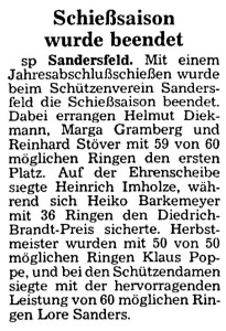 Artikel NWZ vom 8. Dezember 1982