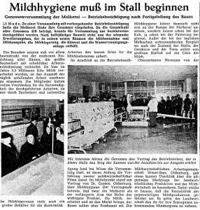 Artikel NWZ groß vom 26. Januar 1955