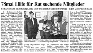 Artikel NWZ vom 11. April 2000 groß