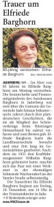 Artikel Elfriede Barghorn vom _07. Dezember 2010 groß