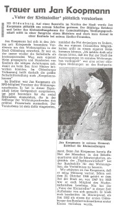 Artikel über Jan Koopmann 27. Oktober 1960 final 2